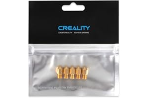 Creality Ender 3 Pack Official 0.4mm 5 Pcs 3D Printer Nozzles Brass Nozzles for Ender 3/Ender 3 V2/Ender 3 Pro/Ender 3 Max/En