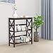 Yaheetech 3 Tier Espresso Finish Wood Entryway Table Bookcase Bookshelf Display Rack Stand Storage Shelving Unit