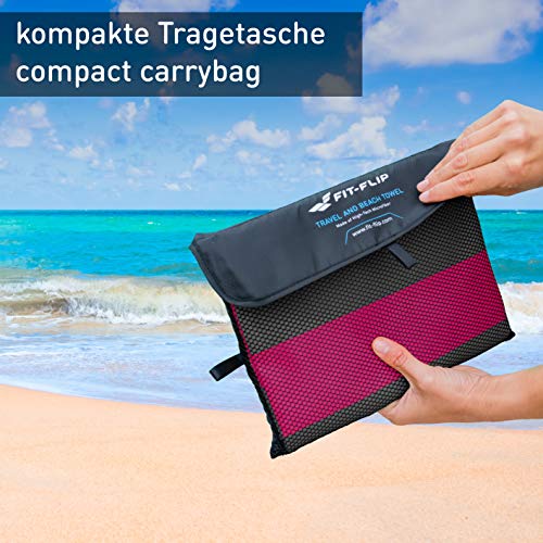 Strandhanddoek XXL 200 x 90 cm - strandlaken 90 x 200, handdoek groot 90 x 200, badlakens groot (Wijnrood - Donkergrijs) - Image 5