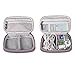 BUBM Waterproof Universal Electronics Travel Organizer Small Carrying Make up Case Customerize padded for Camera Phone Ipad Charger Cable and Accessories Men and Women(3 Set Single Layer-Purple)