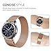 Fintie Galaxy Watch 46mm / Gear S3 Frontier Classic Band [Large], 22mm Milanese Loop Stainless Steel Replacement Smartwatch Bracelet Wrist Strap with [Unique Magnet Lock] for Women Men, Rose Gold
