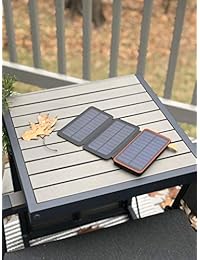 Offgrid Unlimited   Cargador de teléfono con energía solar para exteriores, batería portátil y panel de luz externa USB impermeable, compatible con iPhone iPad Samsung y mochila