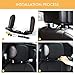 Aukee Car Seat Pillow Headrest Neck Support Travel Sleeping Cushion for Kids Adults Black