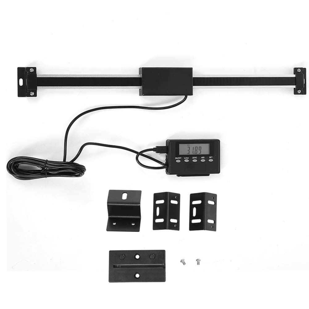Digital Readout linear scale, Digital Readout, 0-300mm Accurate Digital LCD Readout Scale Aluminum Alloy Digital Readout Linear Scale for Milling Machines Lathes