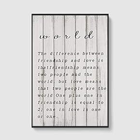 Framed Canvas Home Artwork Decoration Vintage Wood Canvas Wall Art for Living Room, Bedroom - 16x24 inches