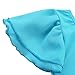 TiaoBug Girls' Sheer Ruffle Short Sleeve Tutu Skirted Ballet Dress Gymnastic Leotard for Dance/Ballet/Trainning Size 3-4 Blue