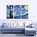 wall26 - Starry Night by Van Gogh - Canvas Art Wall Decor - 36
