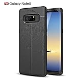 Galaxy Note 8 Case, cresawis Lightweight Ultra Slim Thin Carbon Fiber Scratch Resistant Shock Absorption Soft TPU Protective Cover For Samsung Galaxy Note8 [BLACK]