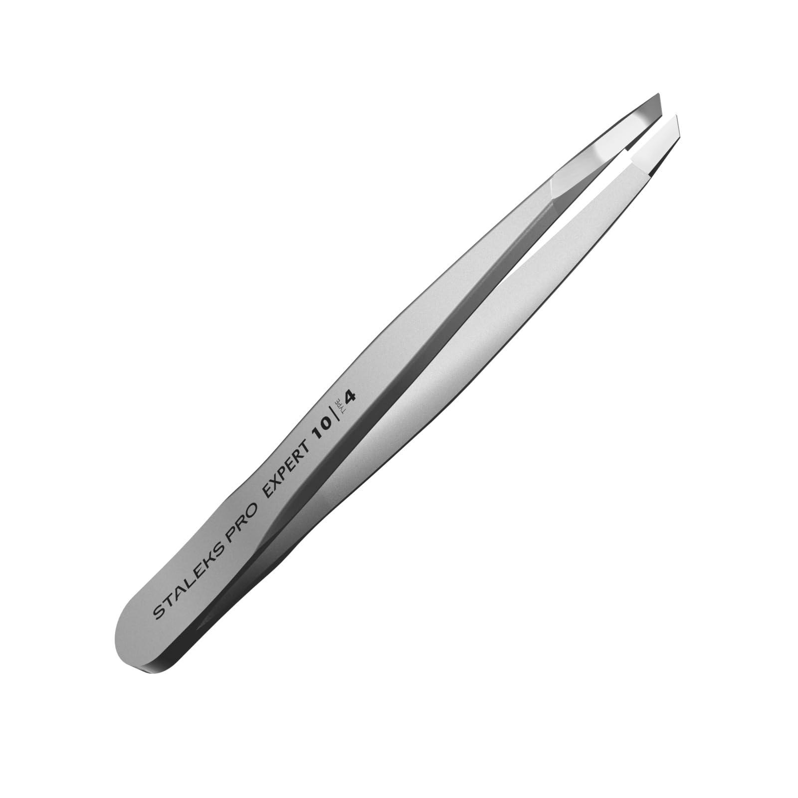 Vj Tweezers For Eyebrow - STALEKS PRO - type 4 - Surgical Stainless Steel TE-10/4