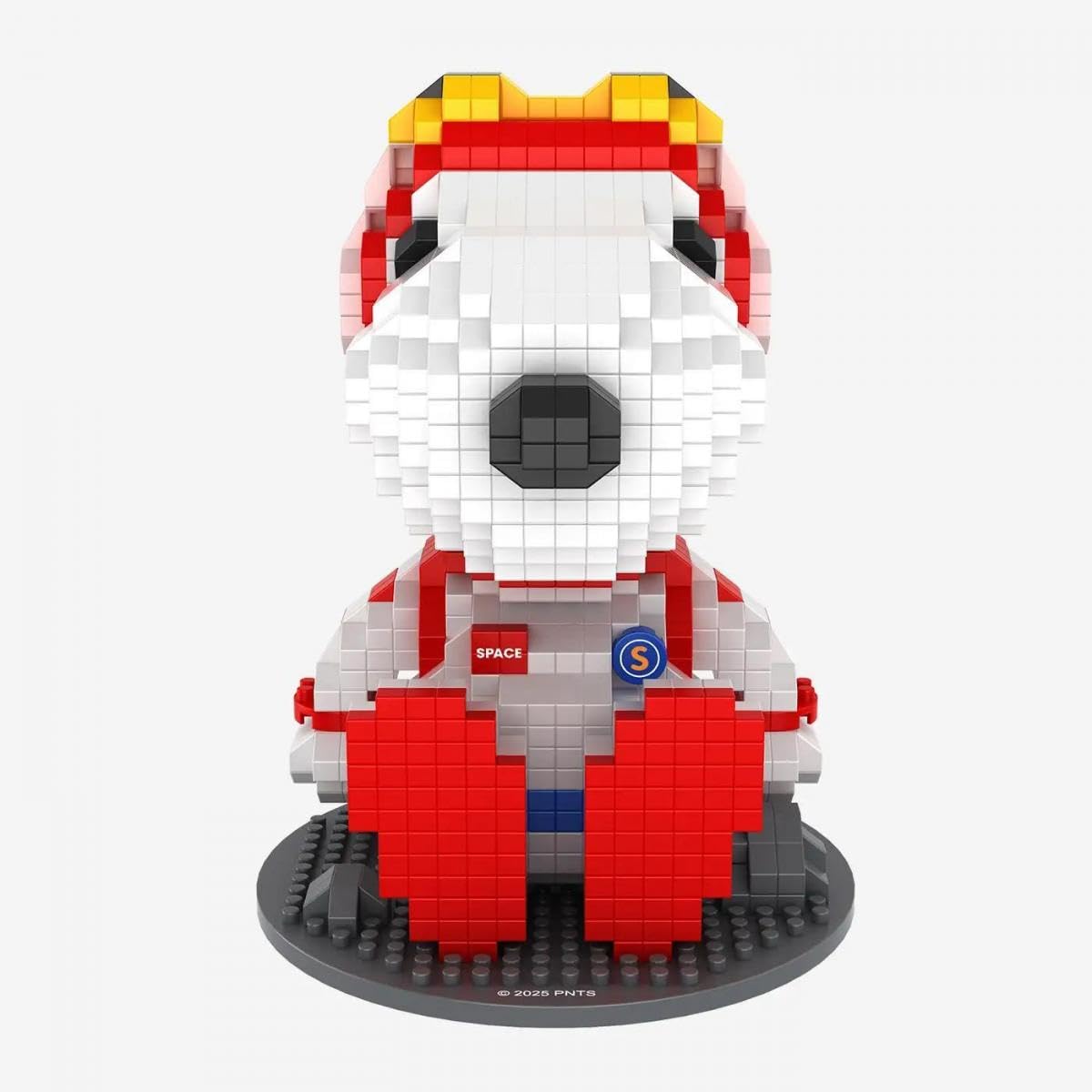 BlueBrixx Pro 108905 – Astronaut Snoopy sitzend (Diamond Blocks) aus Klemmbausteinen mit 1004 Bauelementen 2