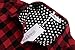 Meaneor Women's Polka Dot Lined Roll Up Sleeve Button Down Plaid Shirt