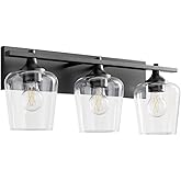 Quorum Lighting 558-3-59 Veno Vanity, 3-Light 300 Total Watts, Matte Black