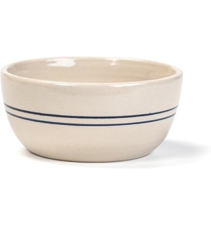 Amazon.com | Martinez Pottery Heritage Blue Stripe Stoneware Small