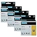 4-Pack Compatible Industrial Label Tapes Replacement DYMO 18488 1/2'' Flexible Nylon Label for DYMO Industrial Rhino 4200, 5000, 5200, 6000 Label Maker, Black on White, 1/2'' x 11.5' primary
