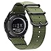 Fintie Bands Compatible with Samsung Galaxy Watch 3 45mm / Galaxy Watch 46mm / Gear S3 Classic/Frontier, Soft Woven Nylon Band 22mm Quick Release Adjustable Replacement Sport Strap, Olive