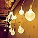 Battery Operated Globe String Lights, CMYK 14.6ft 40 LED Waterproof Fairy Lights Backyard Patio Lights, Decor for Trees, Garden, Party, Christmas, Holiday (Warm White)