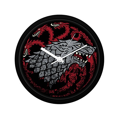 MCSID RAZZ- Game of Thrones Fire Blood & Ice Wall Clock Officially Licensed by HBO,USA