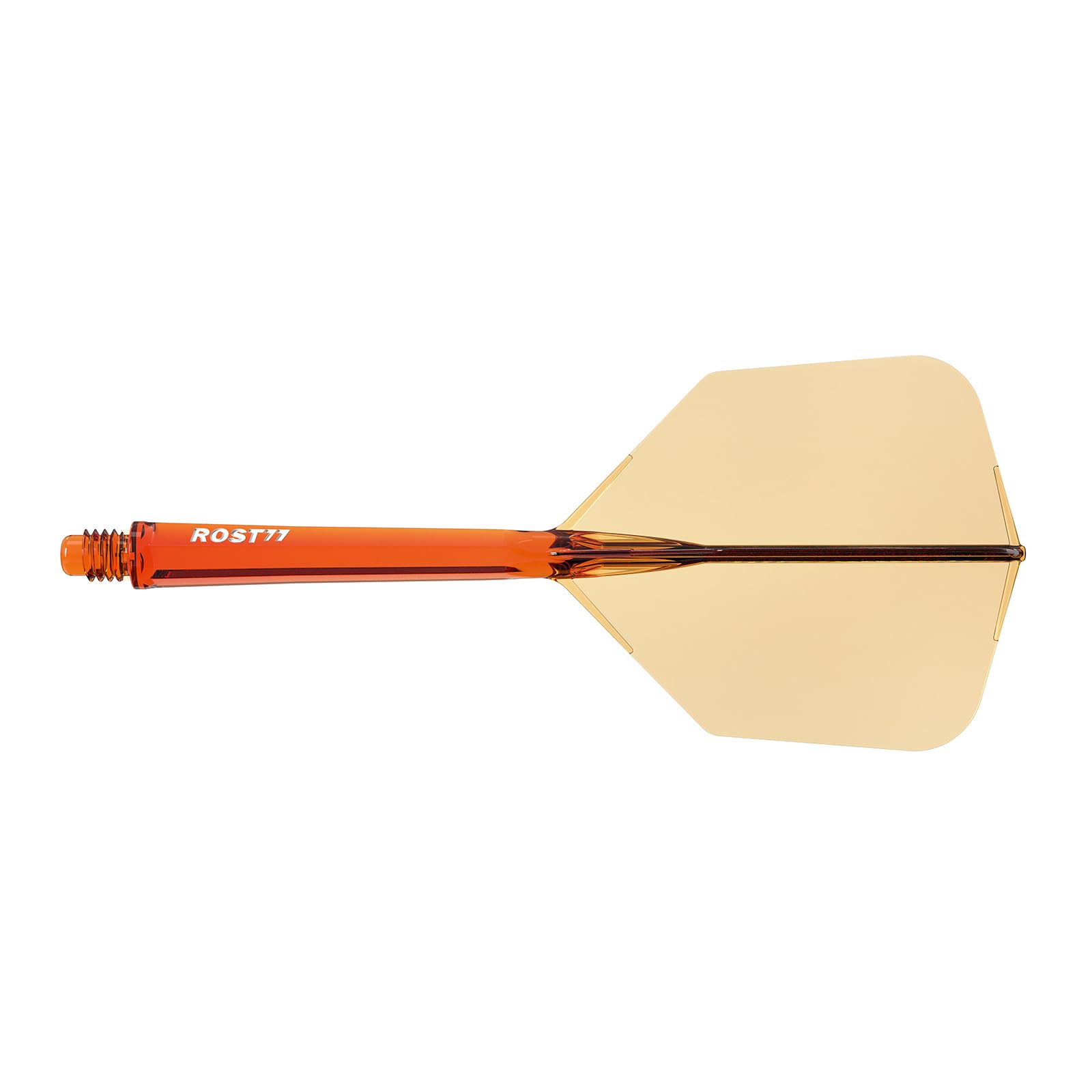 CUESOUL ROST 77 Integrated Dart Shaft and Flight,Big Wing Shape,Set of 3(clear color series)