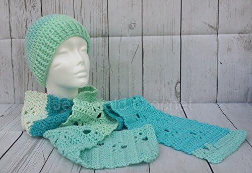 Hand Crochet Meandering Paw Prints Scarf
