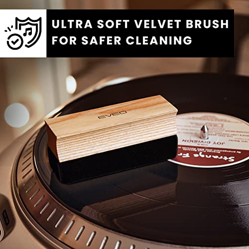 EVEO Premium Vinyl Record Cleaner Kit Complete 4in1 Vinyl Records