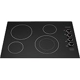 Frigidaire FFEC3025UB 30 Inch Electric Smoothtop Style Cooktop with 4 Elements in Black