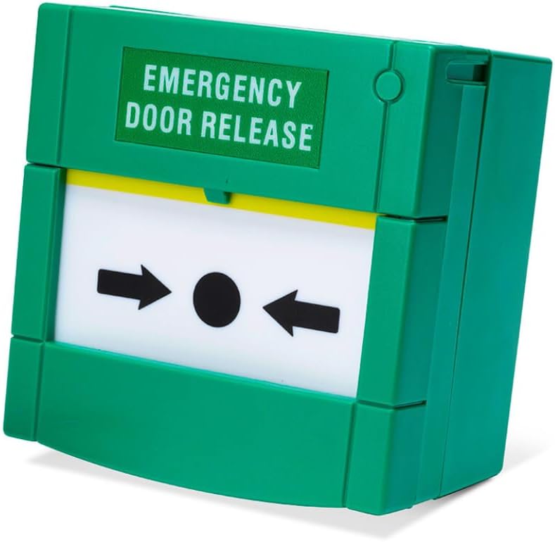 AMALOCKS SecureMyDoor Resettable Emergency Break Glass Call Point Indoor Green