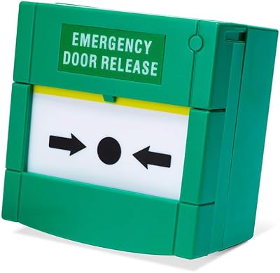 AMALOCKS SecureMyDoor Resettable Emergency Break Glass Call Point Indoor Green