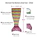 2020 Latest Cozy Soft Rainbow Mermaid Tail Blanket for Kids, with Scales Apply on All Seasons Pink Small Pink (Upgrade Version)