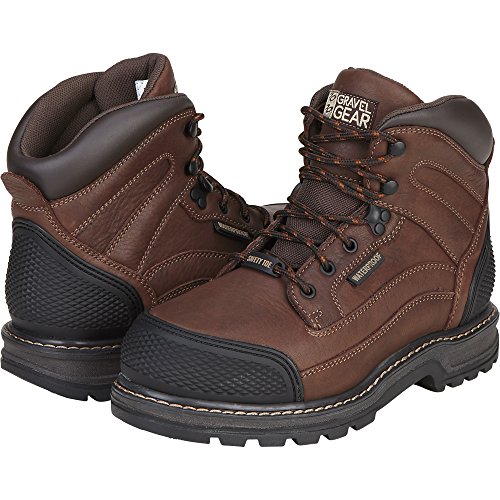 Gravel Gear Waterproof 6in. Steel Toe Work Boot - Brown (8)