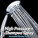 ShowerMaxx, Luxury Spa Series, 6 Spray Settings 4.5 inch Hand Held Shower Head, Extra Long Stainless Steel Hose, MAXX-imize Your Shower with Showerhead in Polished Chrome Finish