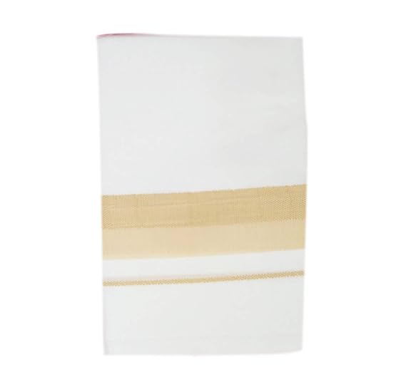 Men's Pure Cotton White Dhoti(145_White_2m)