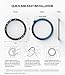 Ringke Bezel Styling for Galaxy Watch 42mm / Gear Sport Bezel Ring Adhesive Cover Anti Scratch Aluminum Protection Tachymeter [Aluminium] for Galaxy Watch Accessory GW-42-09