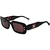 Carolina Herrera Pink Rectangular Ladies Sunglasses HER 0187/S 0GUU/U1 50