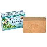 Tulsi Bar Soap with Organic Neem - Handmade Herbal Soap (Aromatherapy) with 100% Pure Essential Oils - ALL Natural - Each 2.75 Ounces - Pack of 3 (8 Ounces)- Auromere