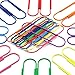 NXG 40 Pack 4 Inches Mega Large Paper Clips - 8 Colors 100mm Office Supply Accessories Cute Paper Needle Multicolor Bookmark.