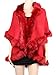 Womens Faux Fur Cape Coats Dress Plus Size