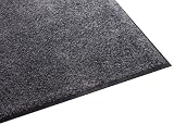Guardian Platinum Series Indoor Wiper Floor Mat, Rubber with Nylon Carpet, 6'x7', Grey