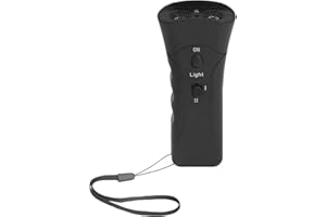 Diydeg Portable Dog Chaser LED Ultrasonic Trainer Ergonomic Bark Control Device for Training Dogs Home Outdoor, Pet for Walki