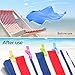 IPOW 12 Pack Updated Towel Clips Plastic Jumbo Size,4 Fun Bright Colors for Beach Chairs or Pool Lounges,Heavy Duty Clips to Keep Your Towels,Clothes,Quilt,Blanket from Blowing Away or Sliding Down