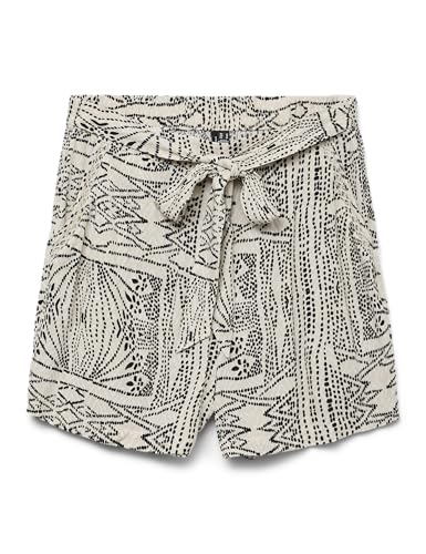 VERO MODA Vmmenny H/W Short WVN GA, Crème, XS Femme