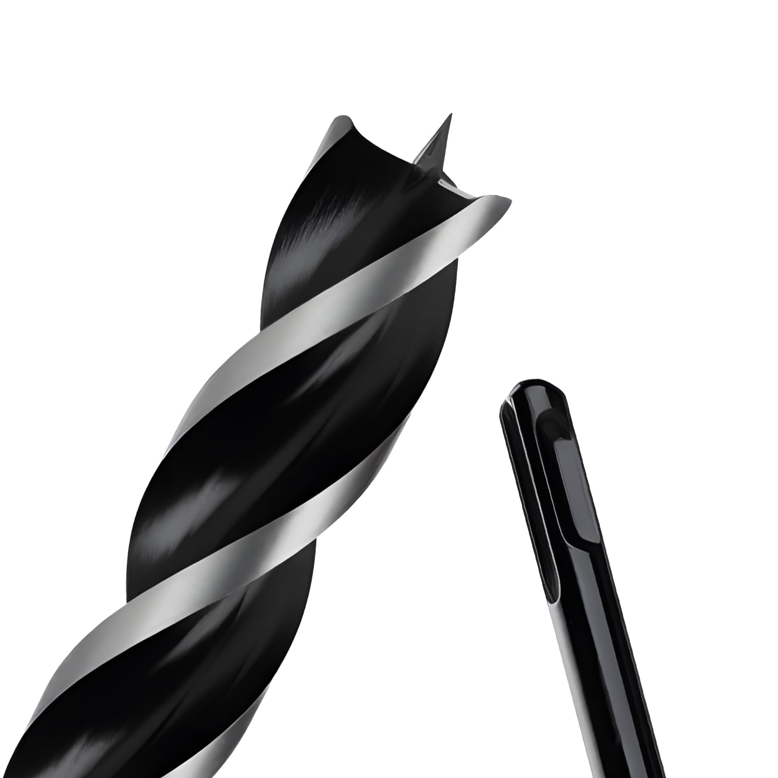 View 1 of 1" x 12" Auger Drill Bit with SDS Plus Shank for Wood,Tri Flute Ship Auger Long Drill Bit for Soft and Hard Wood,Tree Stump,Plastic,Drywall and Composite Materials