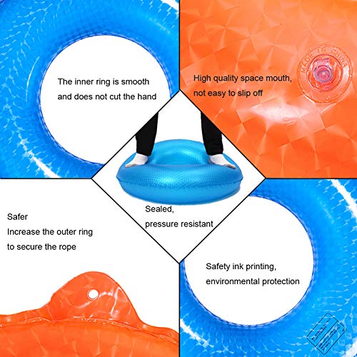 AiLike 4D Inflatable Swim Ring Swim Tube Pool Training Aid Beach Water Fun for Children Adults (Blue, 70# - Inner Dia: 10.04"; Age: 8-12 yrs) - Thumbnail 6