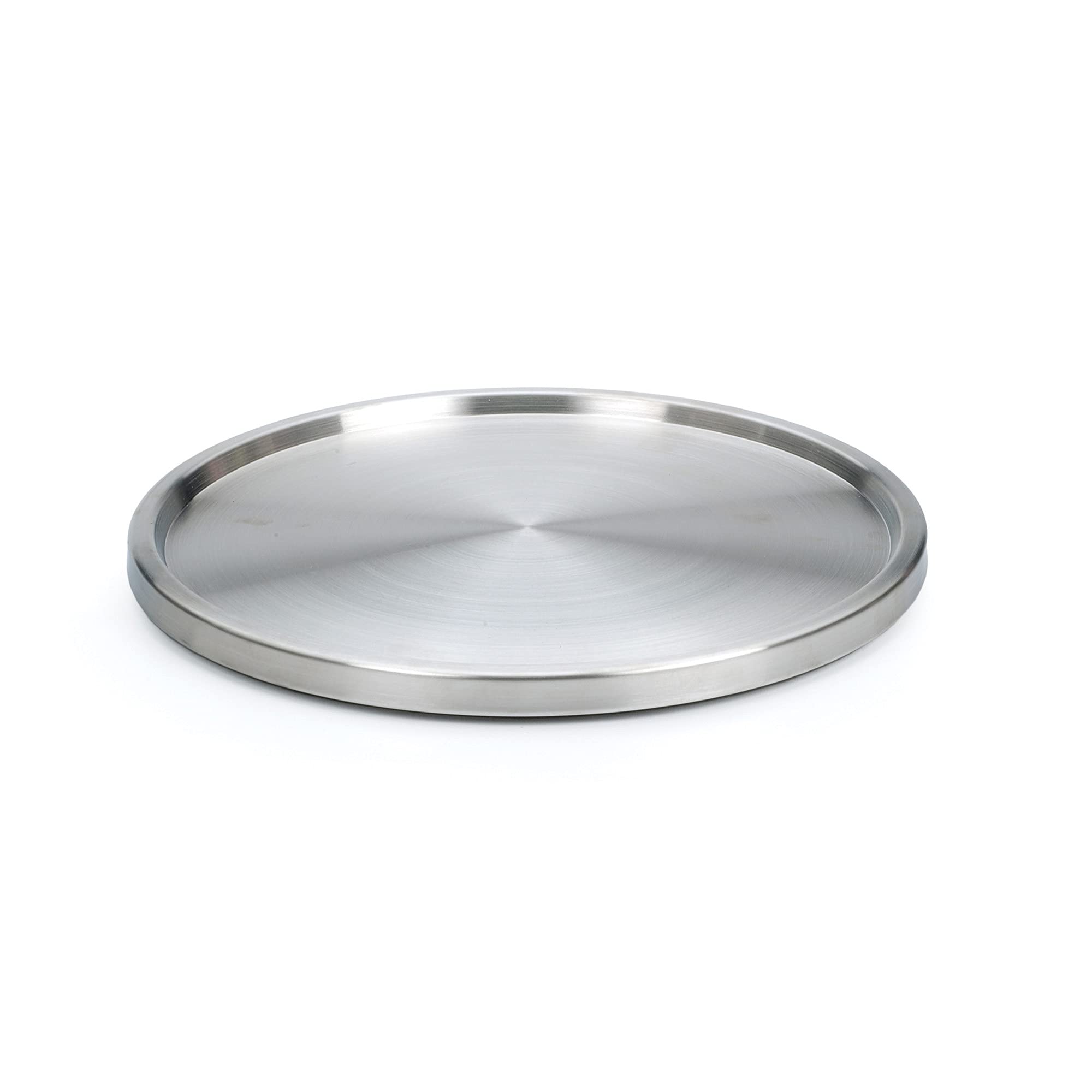 RSVP International Turn-1 Turntable Lazy Susan, Stainless Steel, 10.5" | Handy in Cabinet, Refrigerator or on Counters | Organize Spices, Canned Foods, Pots, Pans, Dinnerware