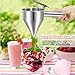 Piston Funnel Stainless Steel Confectionery Funnels with Stand Batter Dispenser Bakery Use Cake Decorating Tool