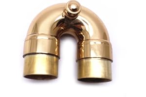 Jiayouy Trumpet 2nd Valve Tuning Silde Assembly for Brass Bb Trumpet Instrument Gold