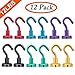 12Pack Magnetic Hooks for Cruise Cabins ,Magnet Hooks for Fridge Hanging Heavy Duty 25LB Colorful Magnets with Hooks Strong Cruise Magnetic Hanger Hook for Refrigerator Grill Tools Pot Holders Locker