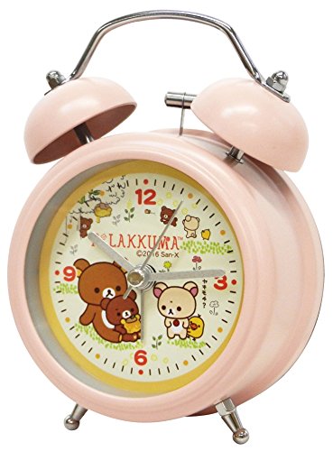 Morimoto industry Relax twin bell clock mini pink