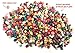 Mixed Wood Beads in Bulk, Over 600 Beads (500 Grams), Perfect Beads for Kids, Wholesale Bead Mix with Assorted Colors, Shapes and Sizes (Medium - Large)