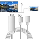 Lightning MHL to HDMI Cable Adapter, Mengyasi Plug & Play Lightning Digital AV to HDMI 1080P Cable Adapter for iPhone, iPad, Samsung Smartphone to Mirror On HDTV Projector