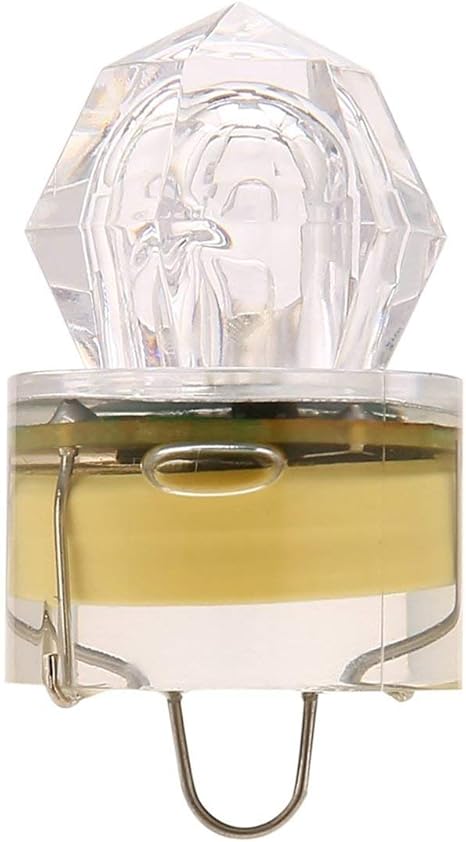 Amazon Co Jp 深海魚ランプ Ledディープドロップ水中ダイヤモンド釣り点滅ライト餌ルアーイカストロボ超透明アクリルシェル カラフル ホーム キッチン